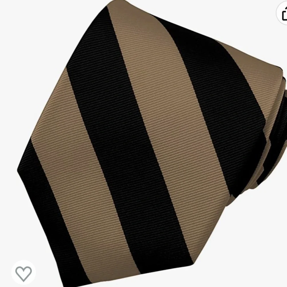 Mens striped silk necktie